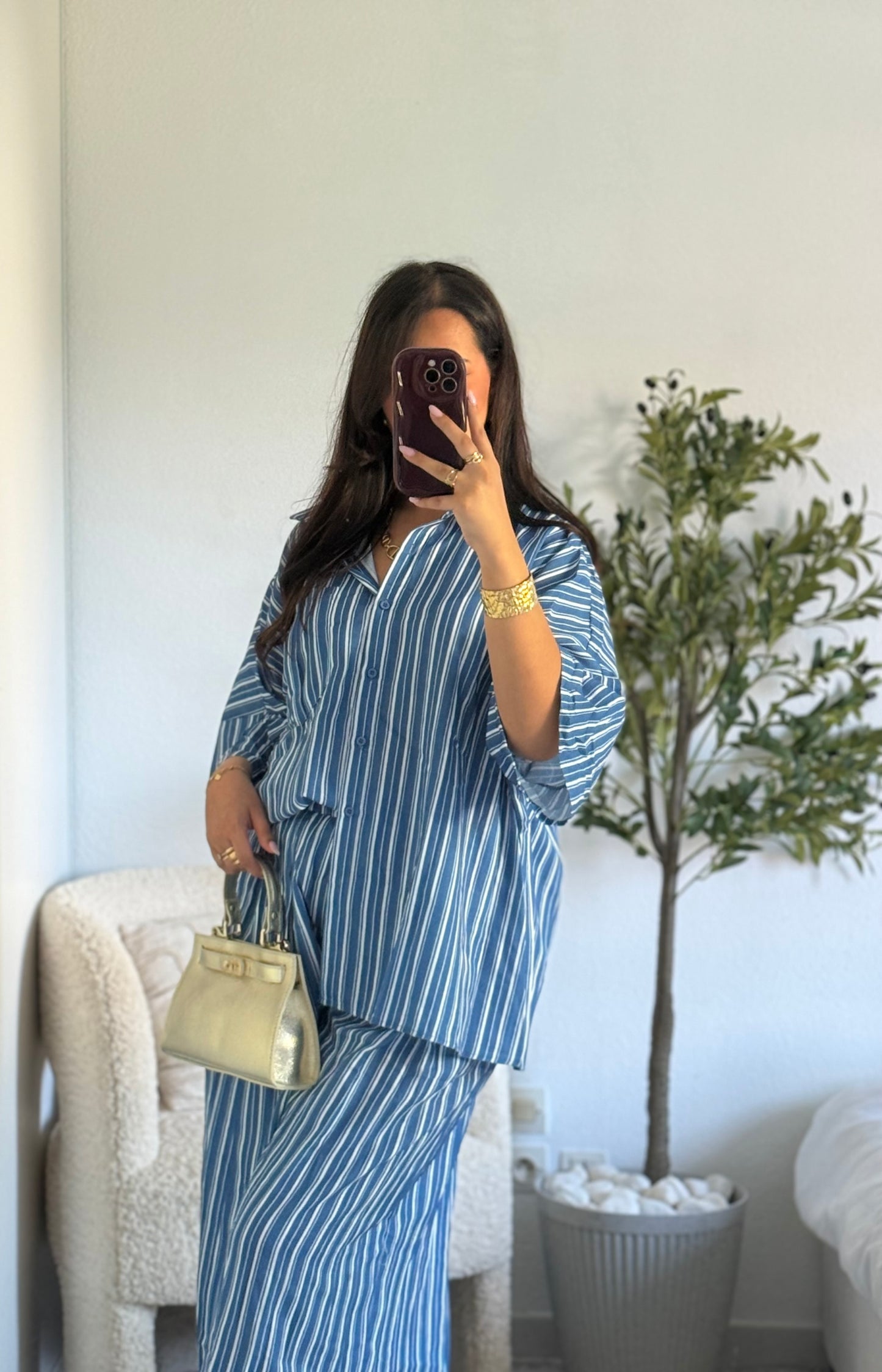 Ensemble Rayures oversize