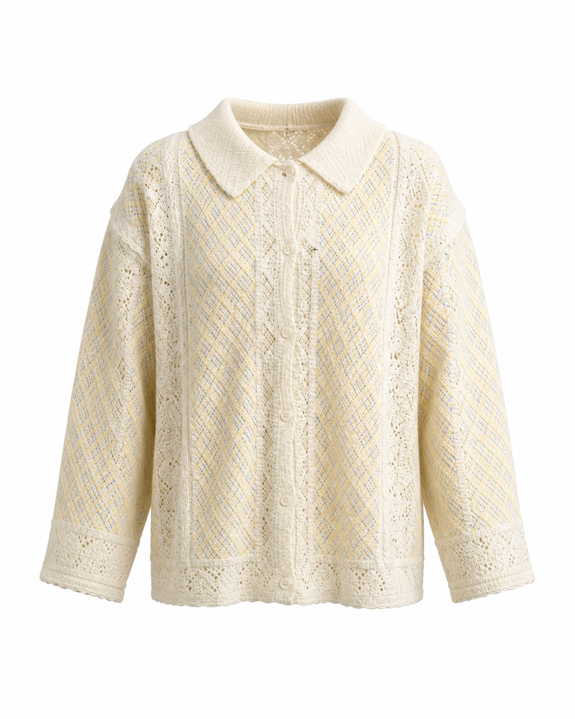 Gilet crochet Mia jaune