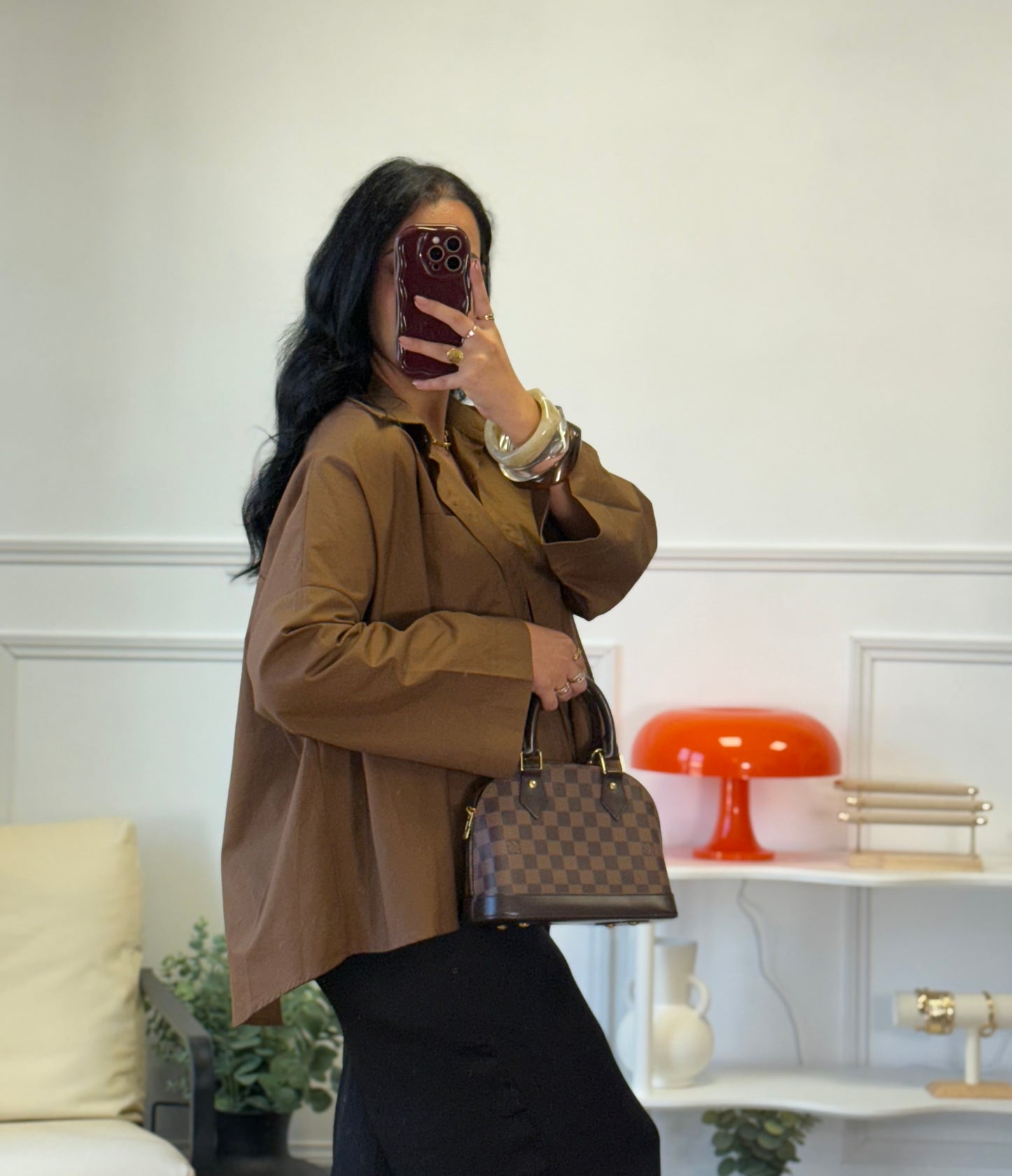 Chemise Liani marron