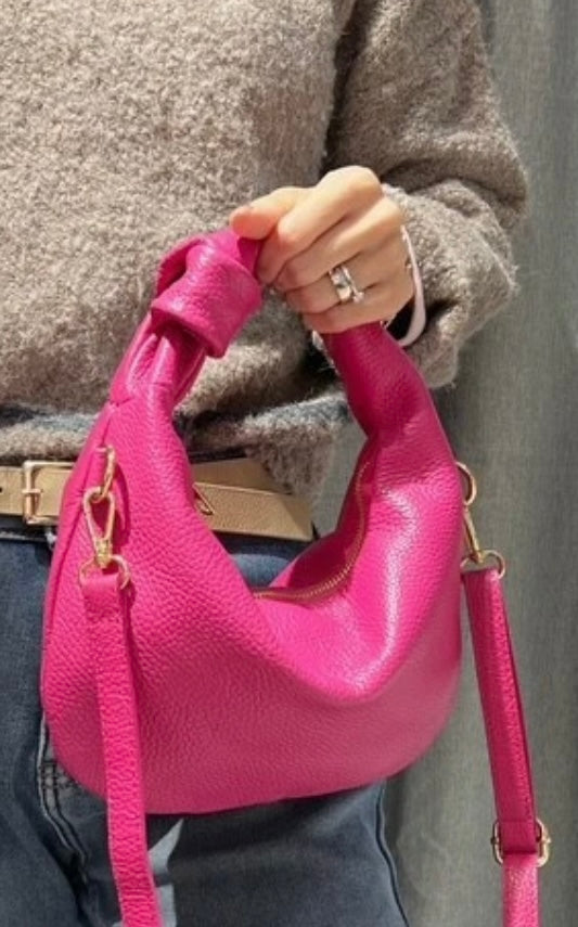 Sac Nolly rose (cuir)