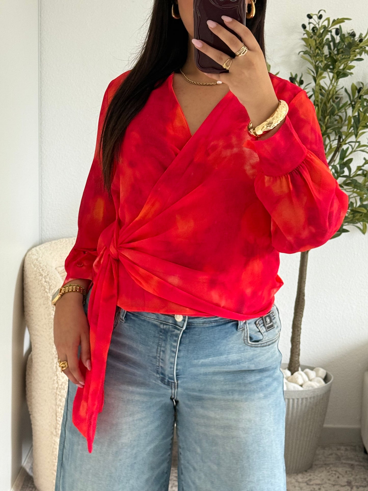 Blouse cache-cœur