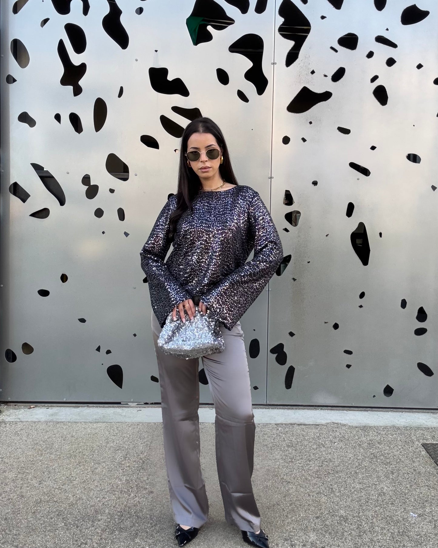 Pantalon Satiné