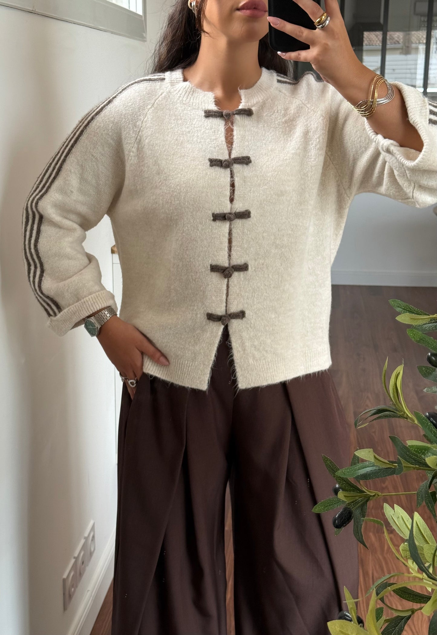 Gilet Éliane beige
