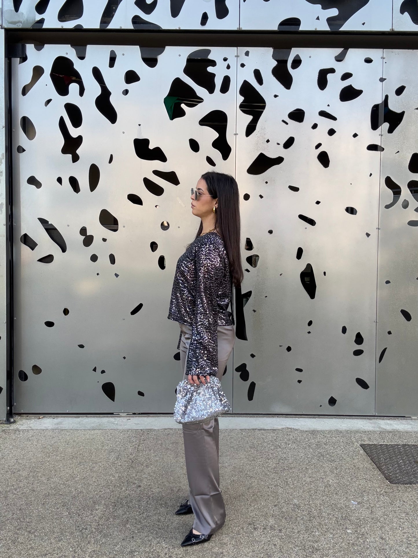 Top sequin noeud