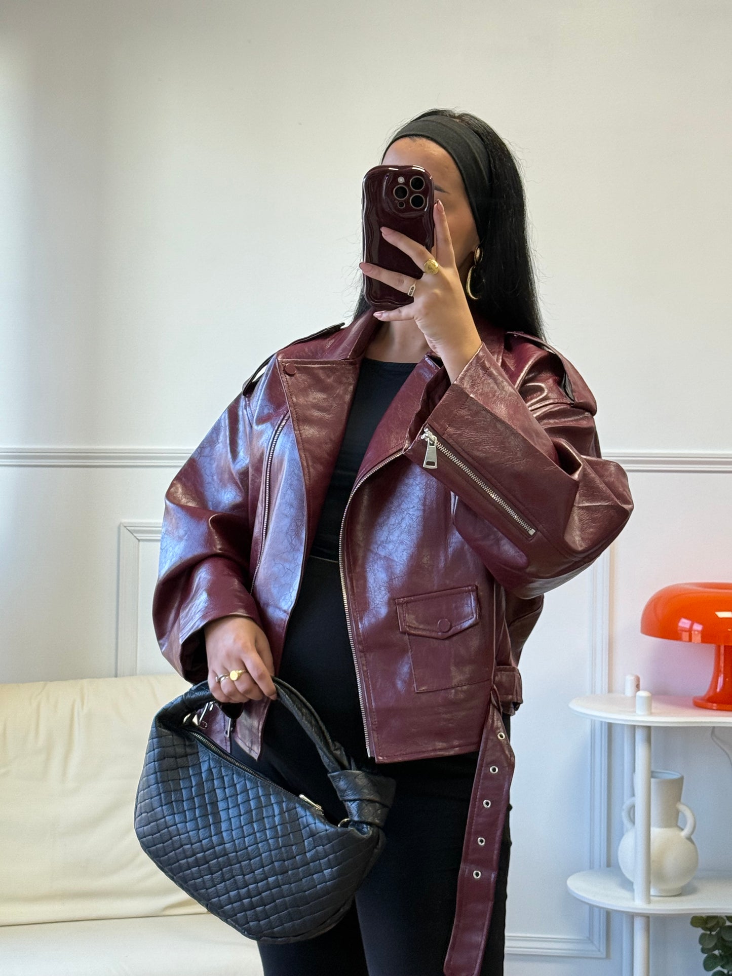 Perfecto Aiko burgundy