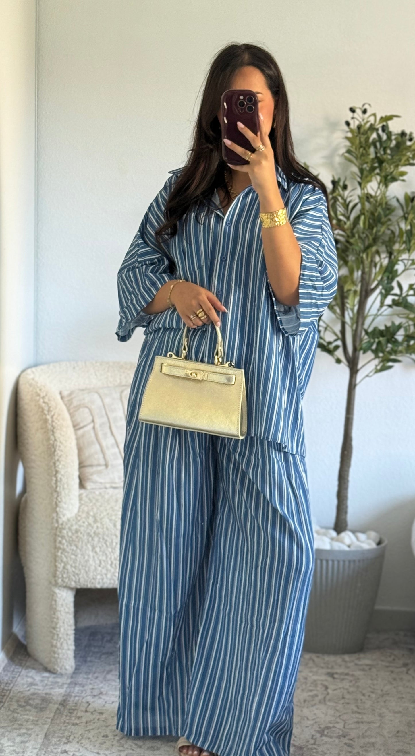 Ensemble Rayures oversize