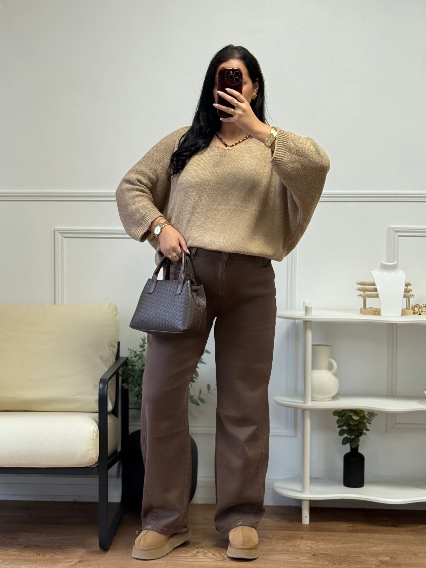 Jean Barrel marron