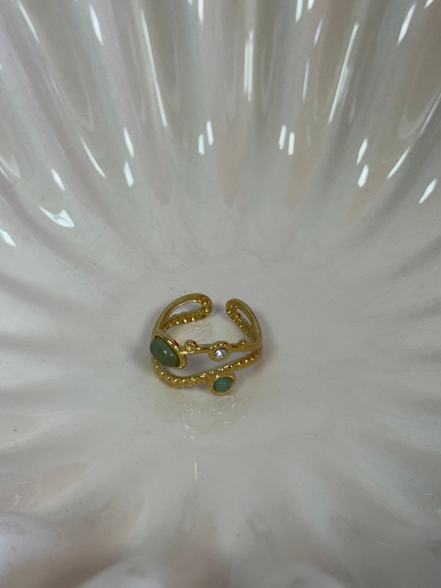 Bague Iza verte