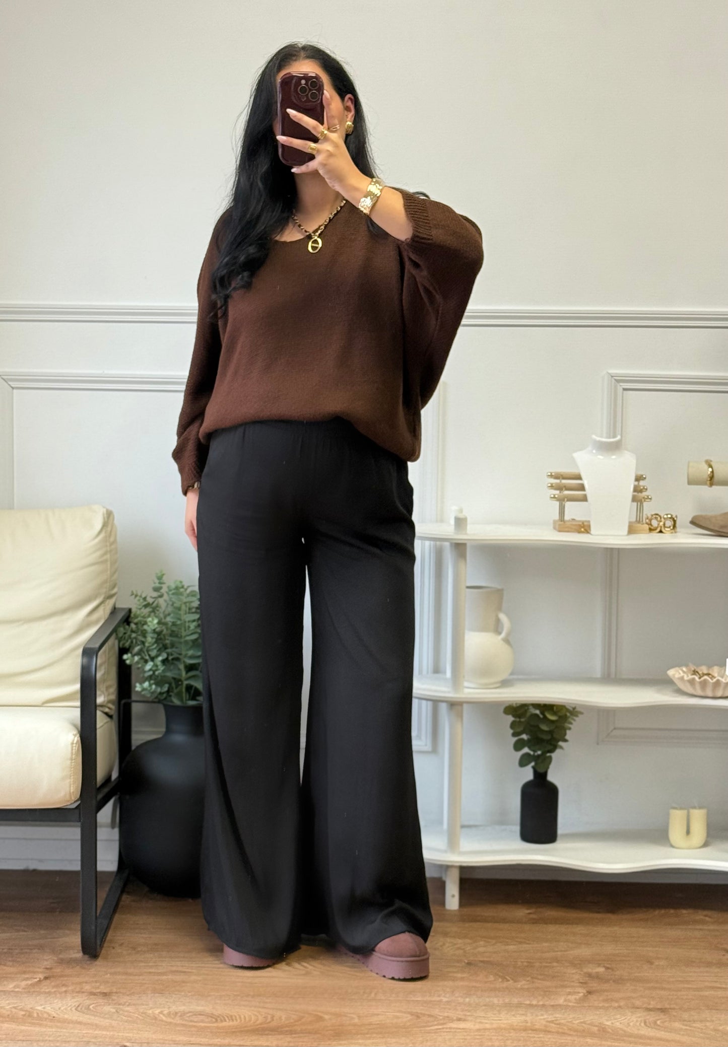 Pull Basic marron
