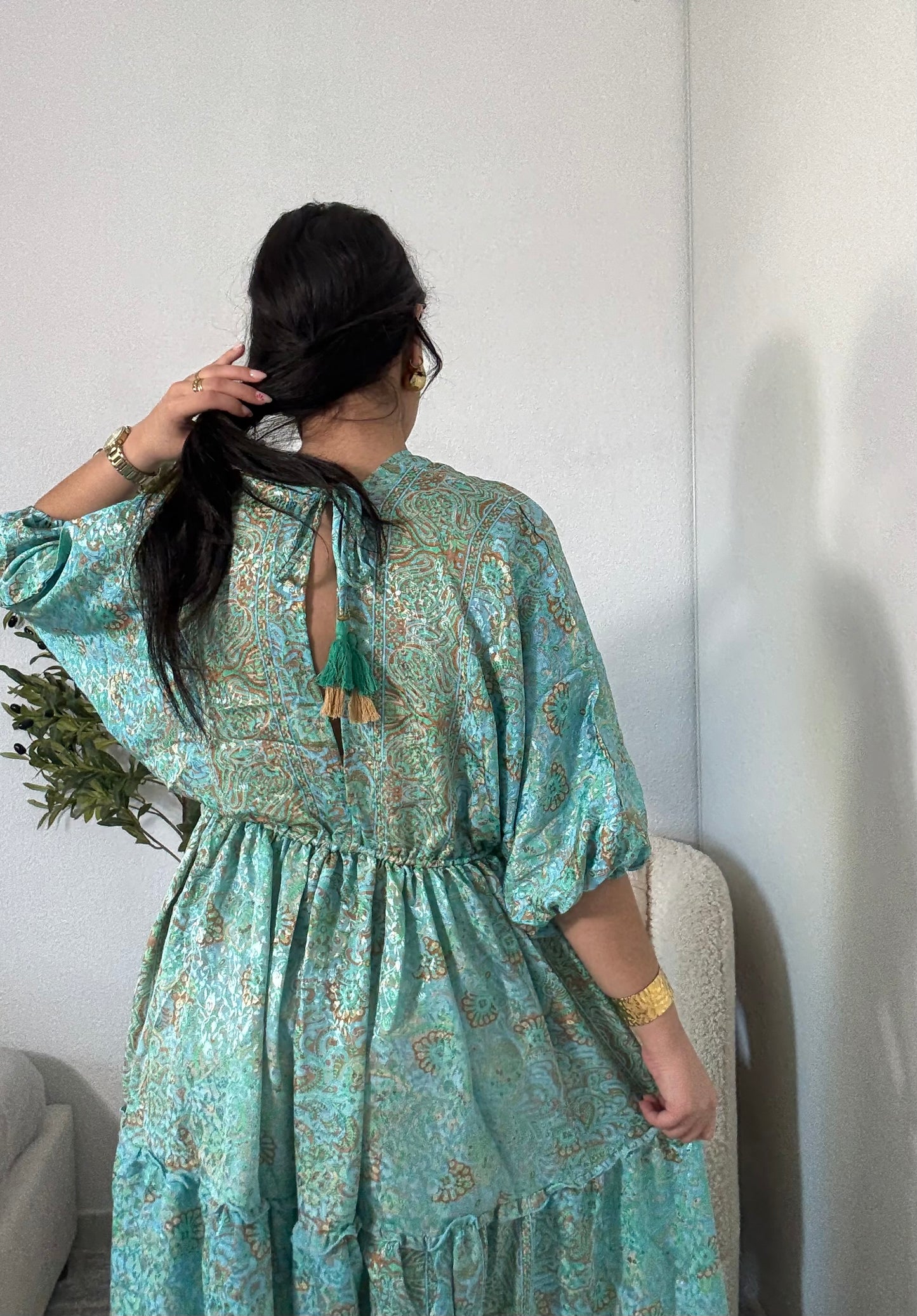 Robe bohème bleu