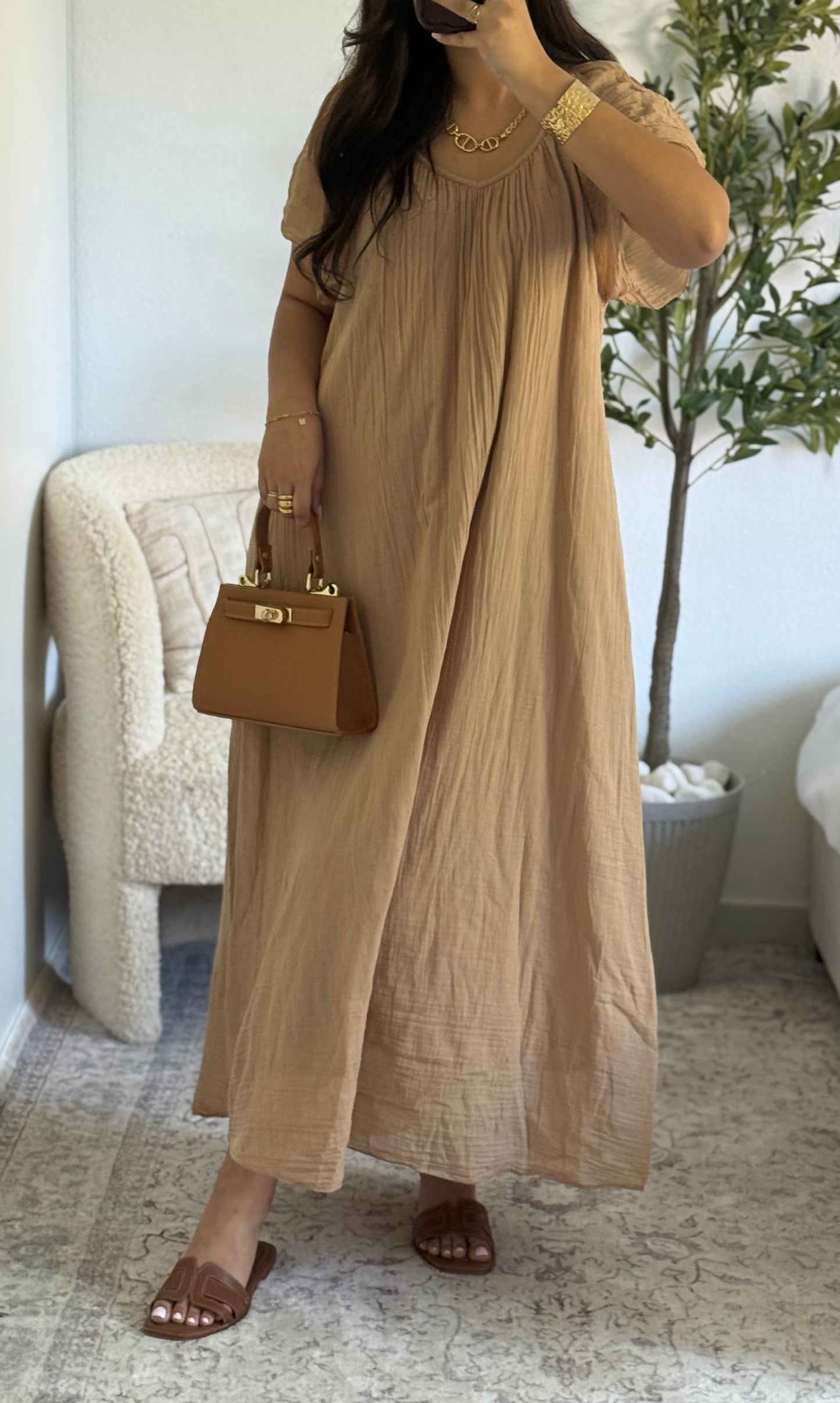 Robe Erine camel