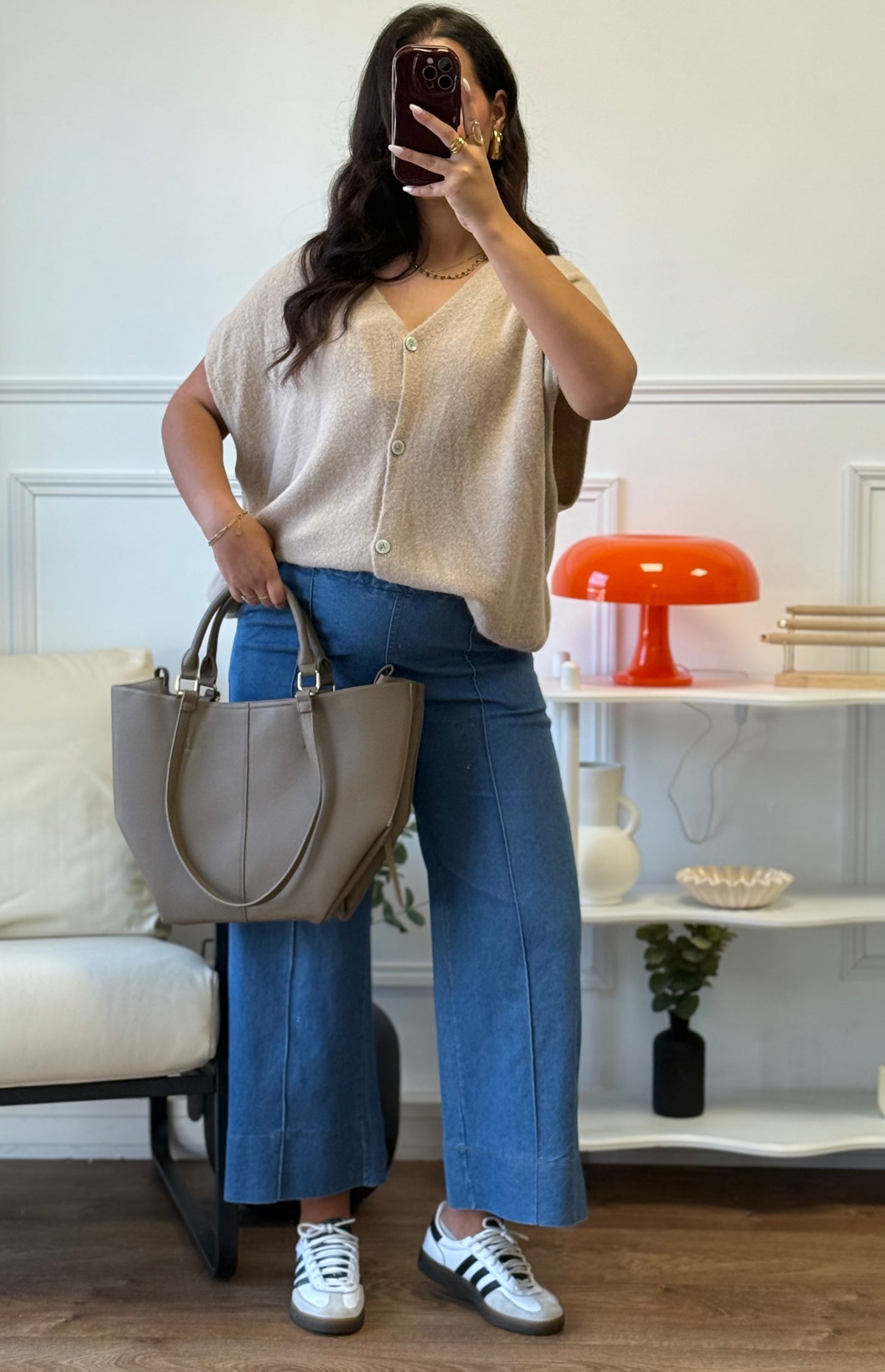 Gilet Sephya taupe