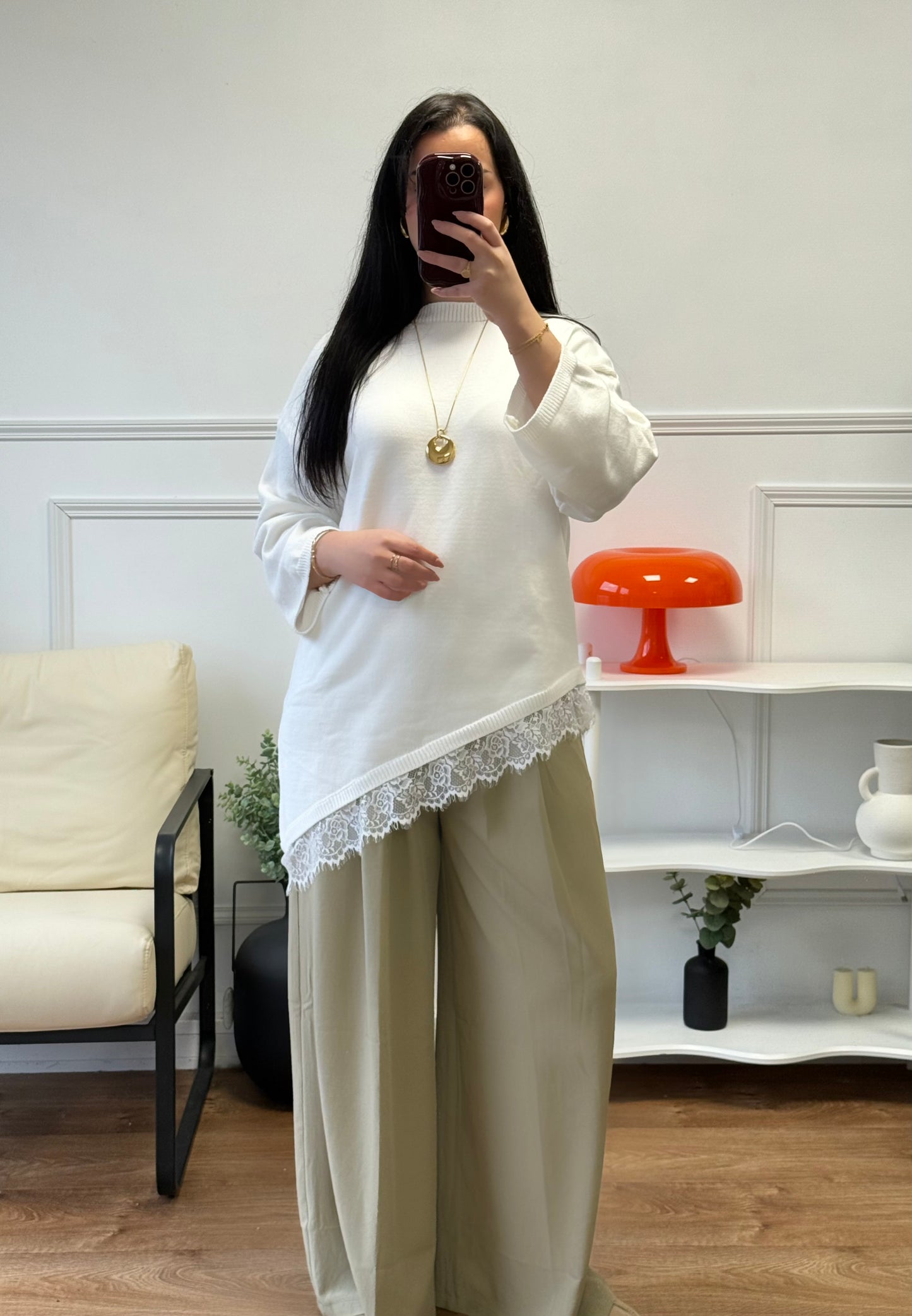 Pantalon Palazzo vert