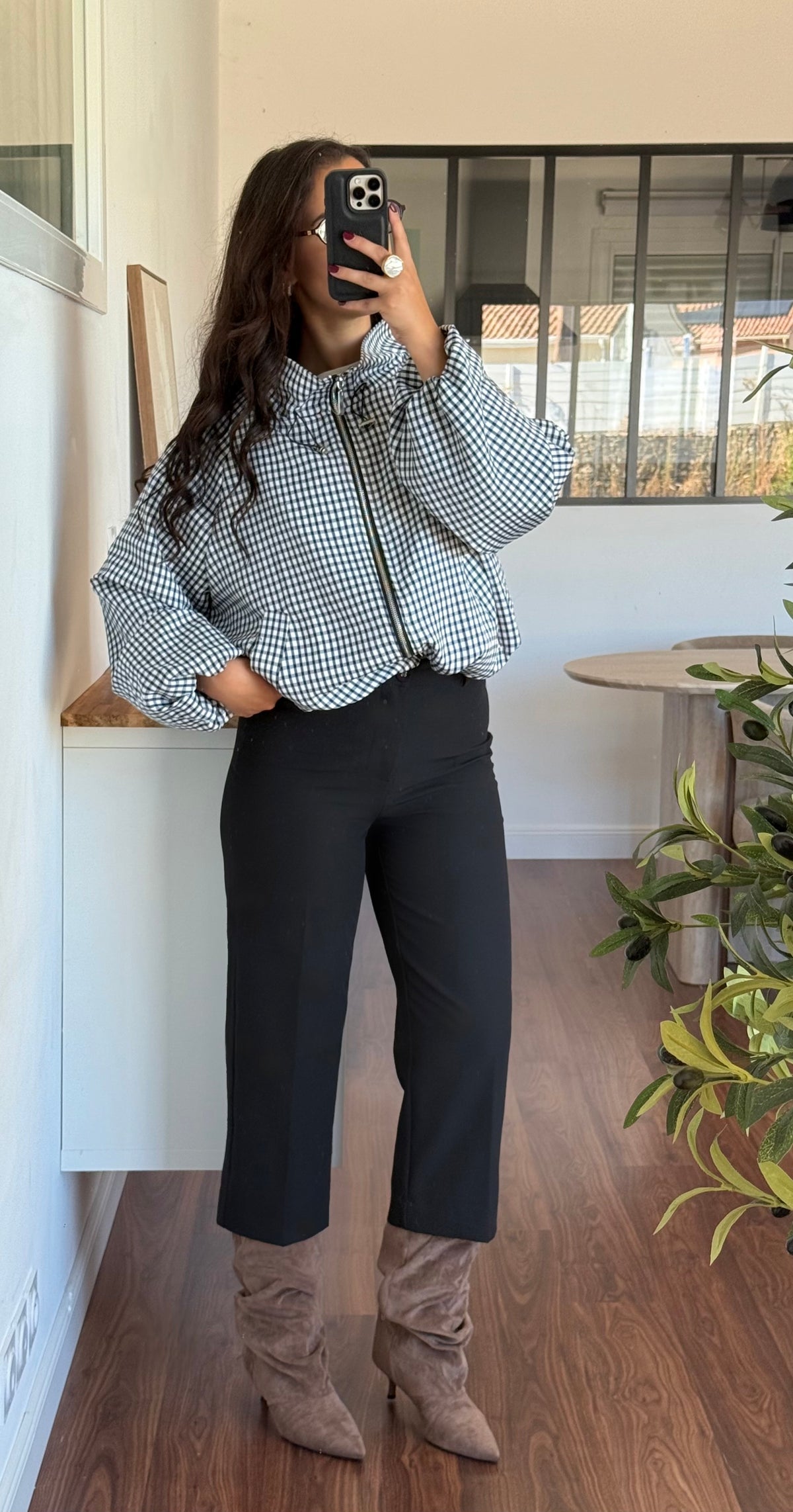 Veste légère Vichy