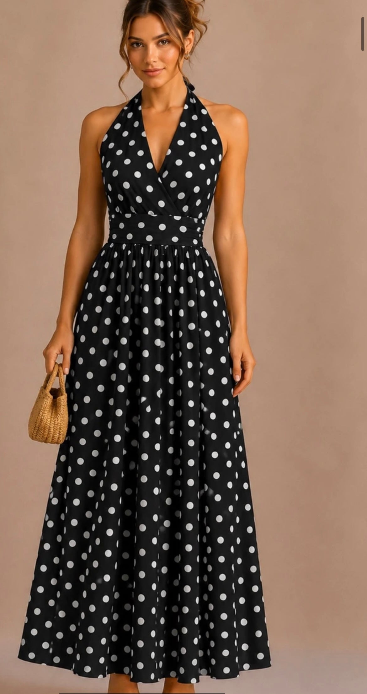 Robe à pois noir (précommande)
