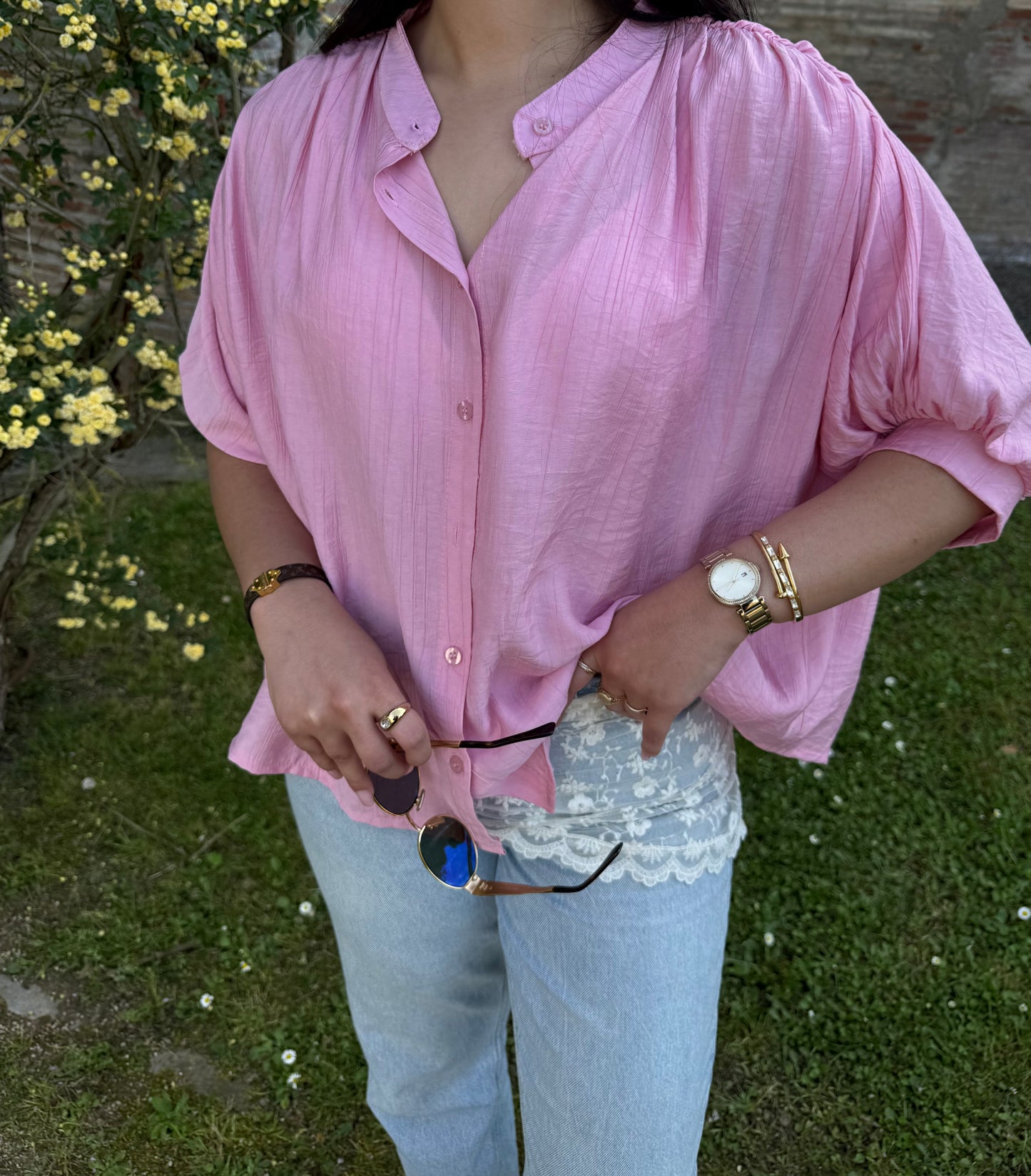 Blouse Louise rose