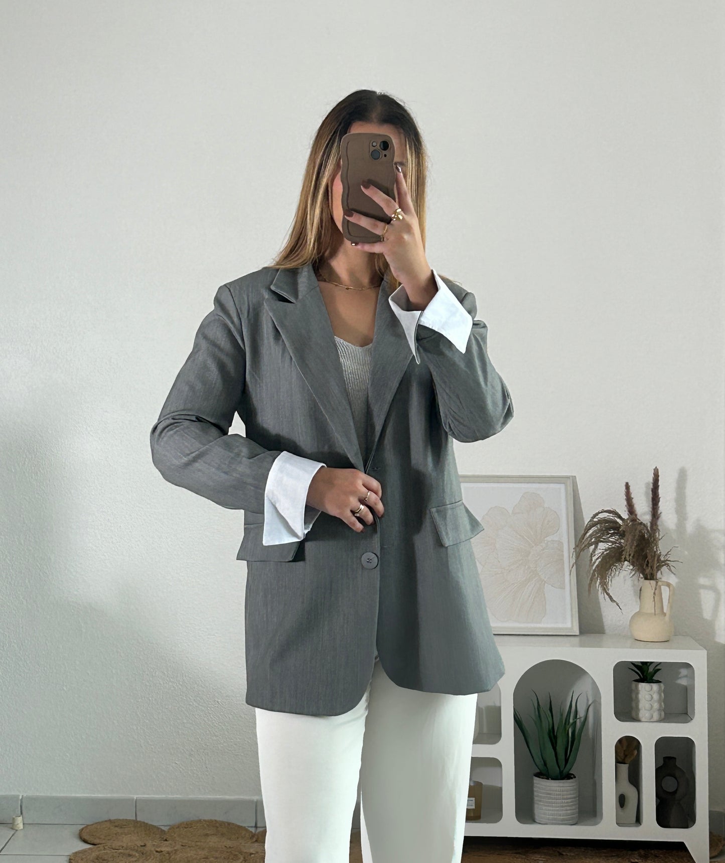 Blazer Revers gris