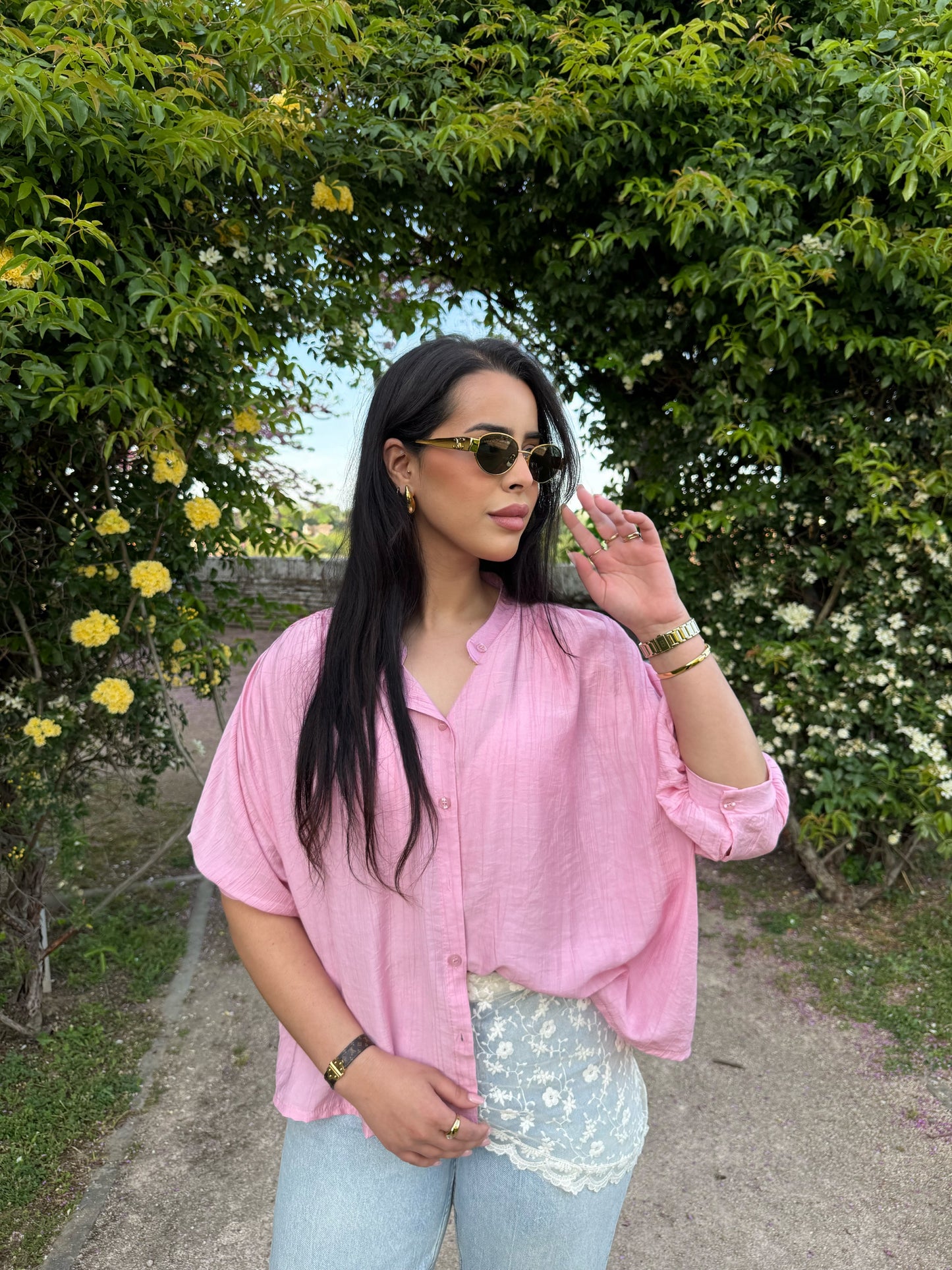 Blouse Louise rose
