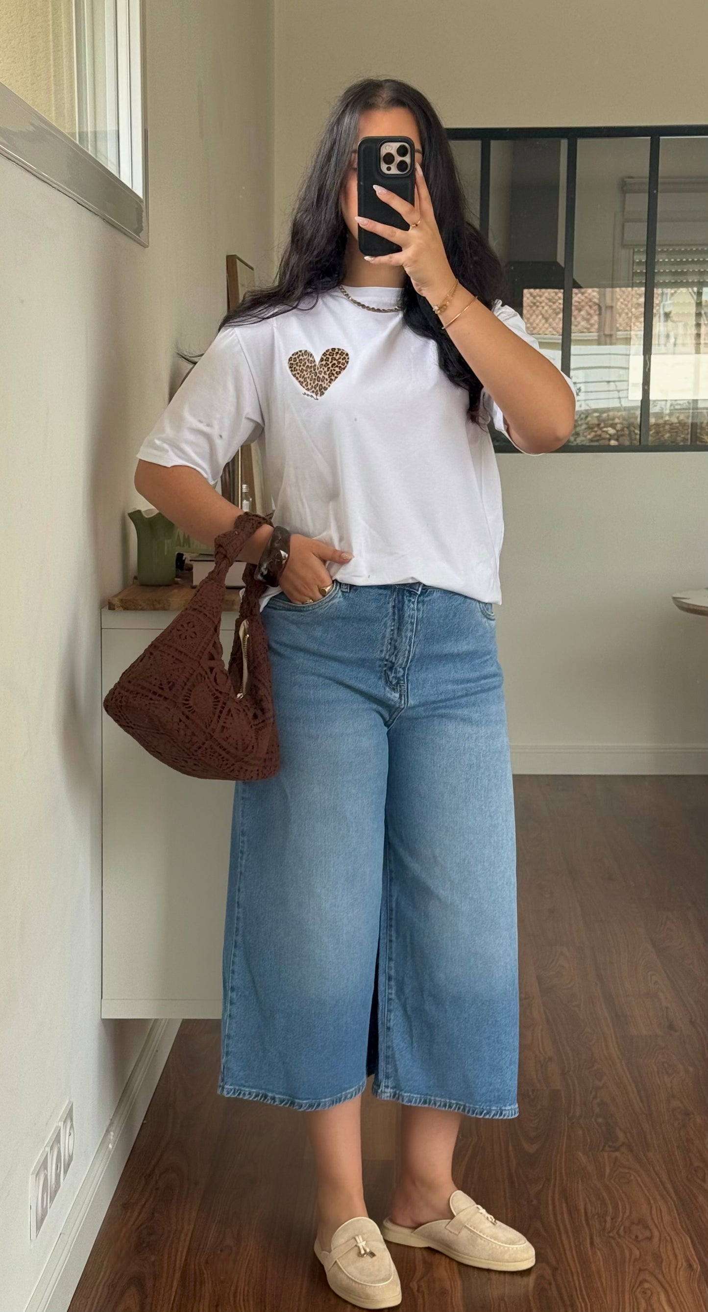 Bermuda jean long