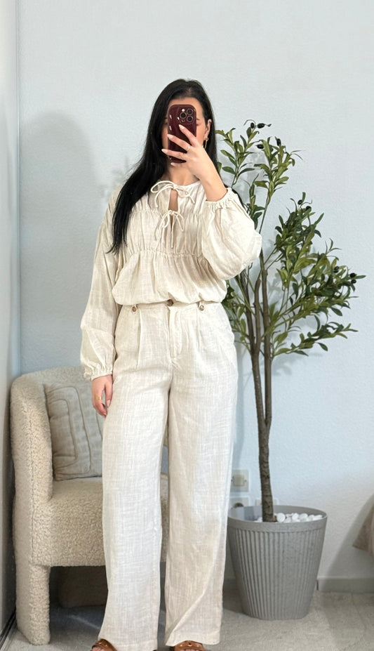 Pantalon lin