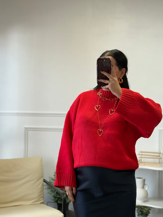 Pull Clarisse rouge
