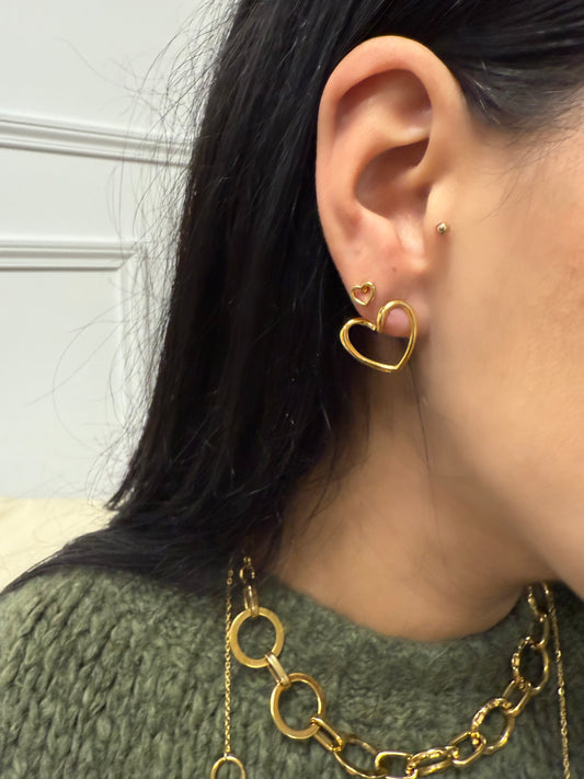 Boucles d’oreilles cœur