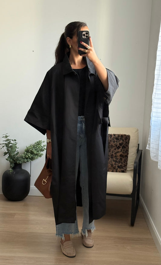 Trench cape maxi