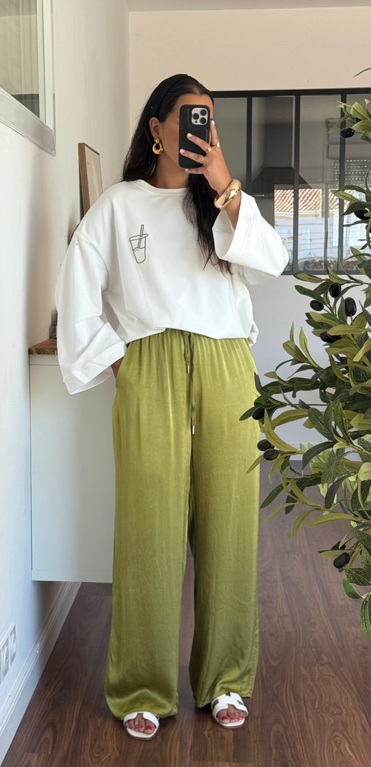 Pantalon Leanne vert