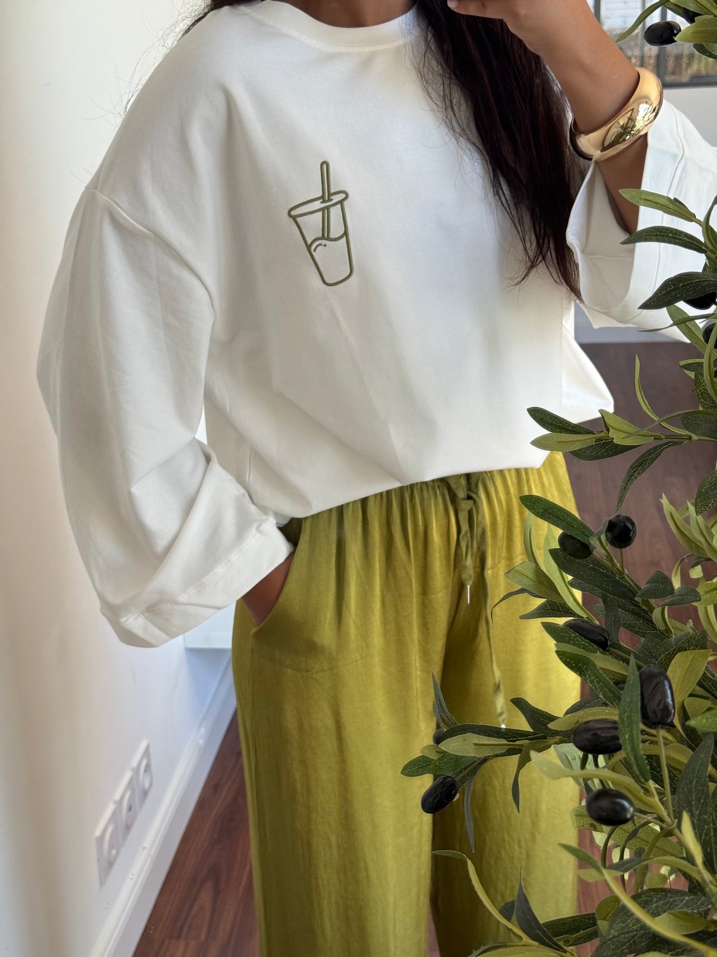 Pantalon Leanne vert