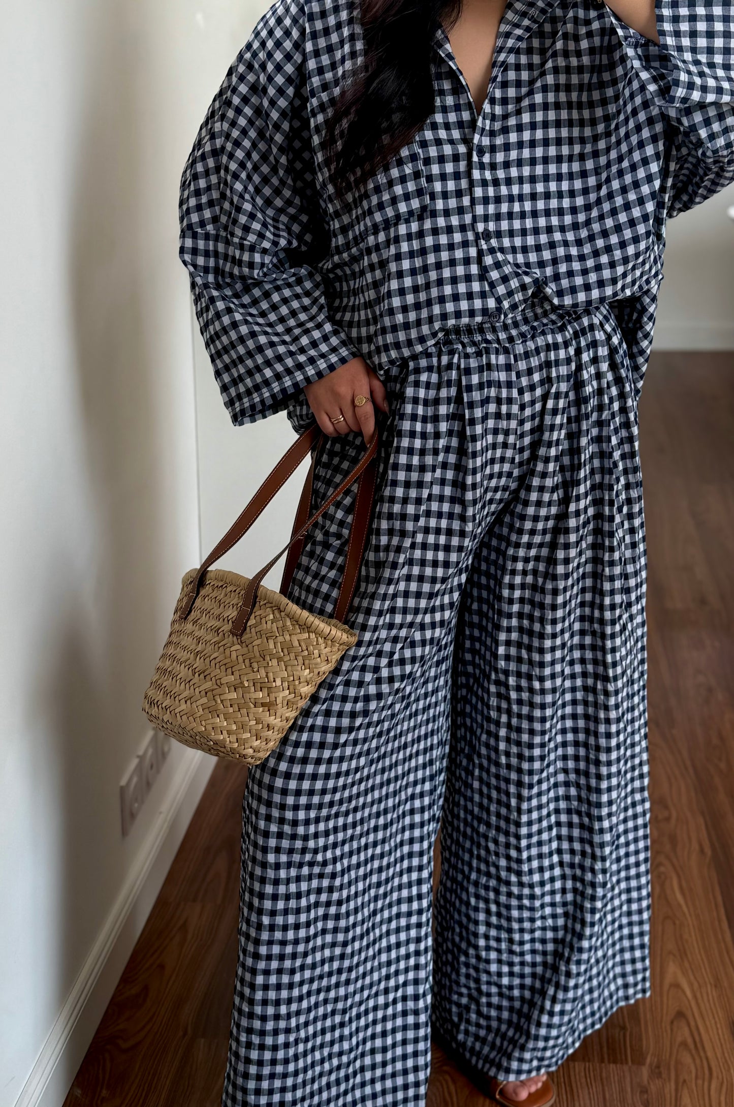 Ensemble Vichy bleu