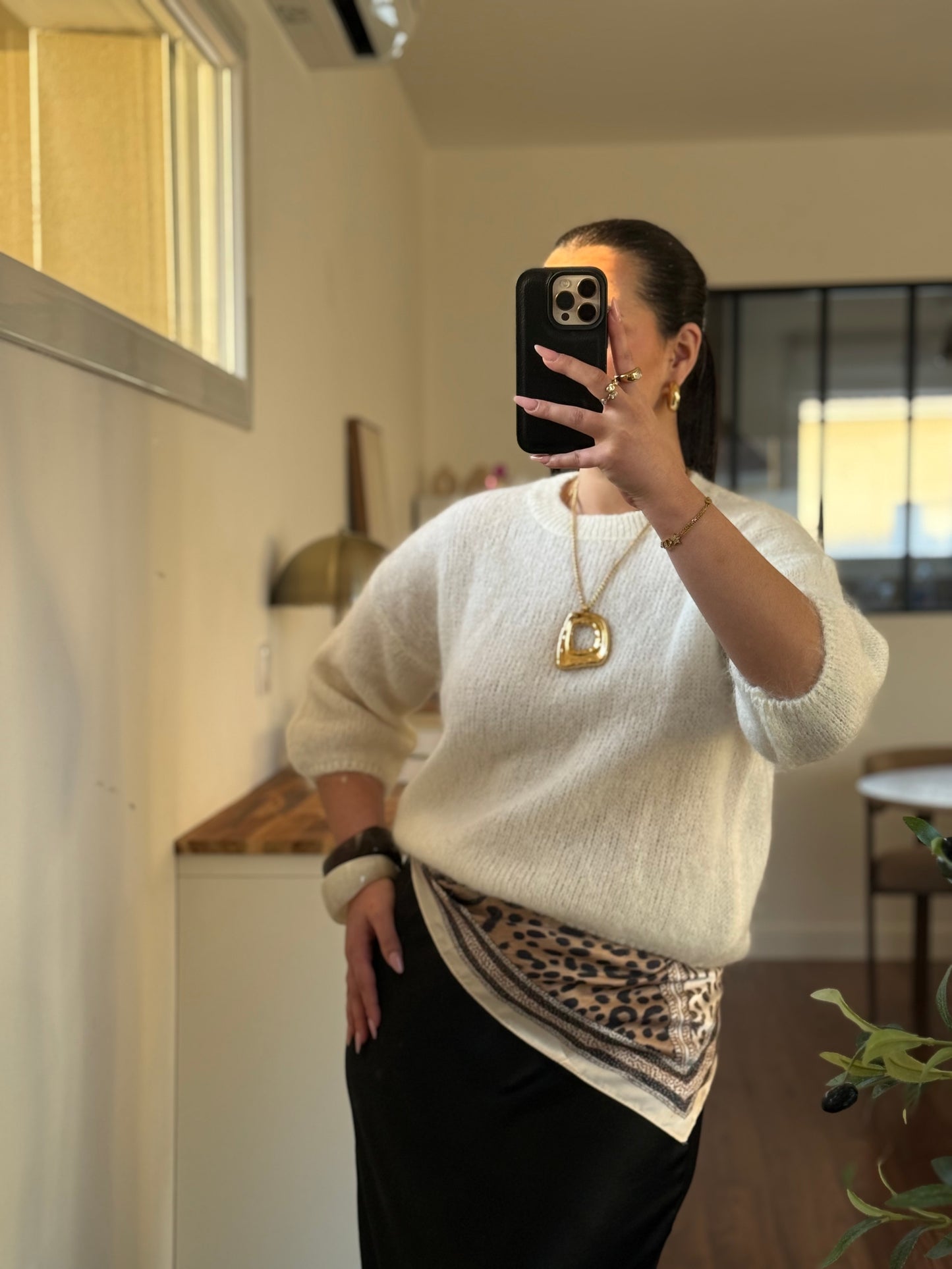 Pull Sina Blanc