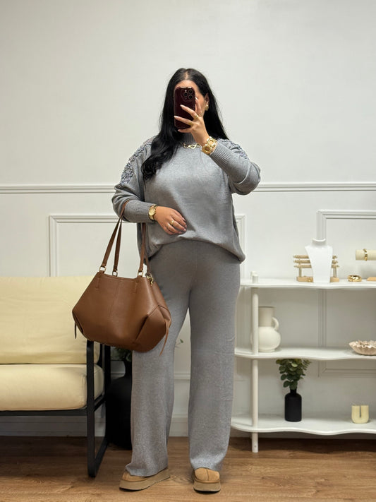 Ensemble Bruni gris