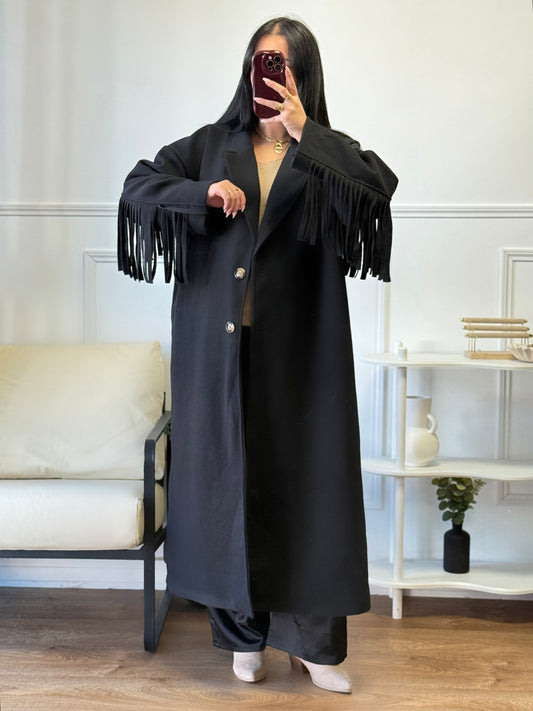 Manteau franges