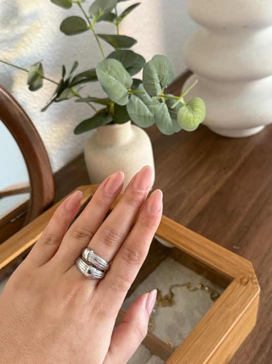 Bague Isa argenté