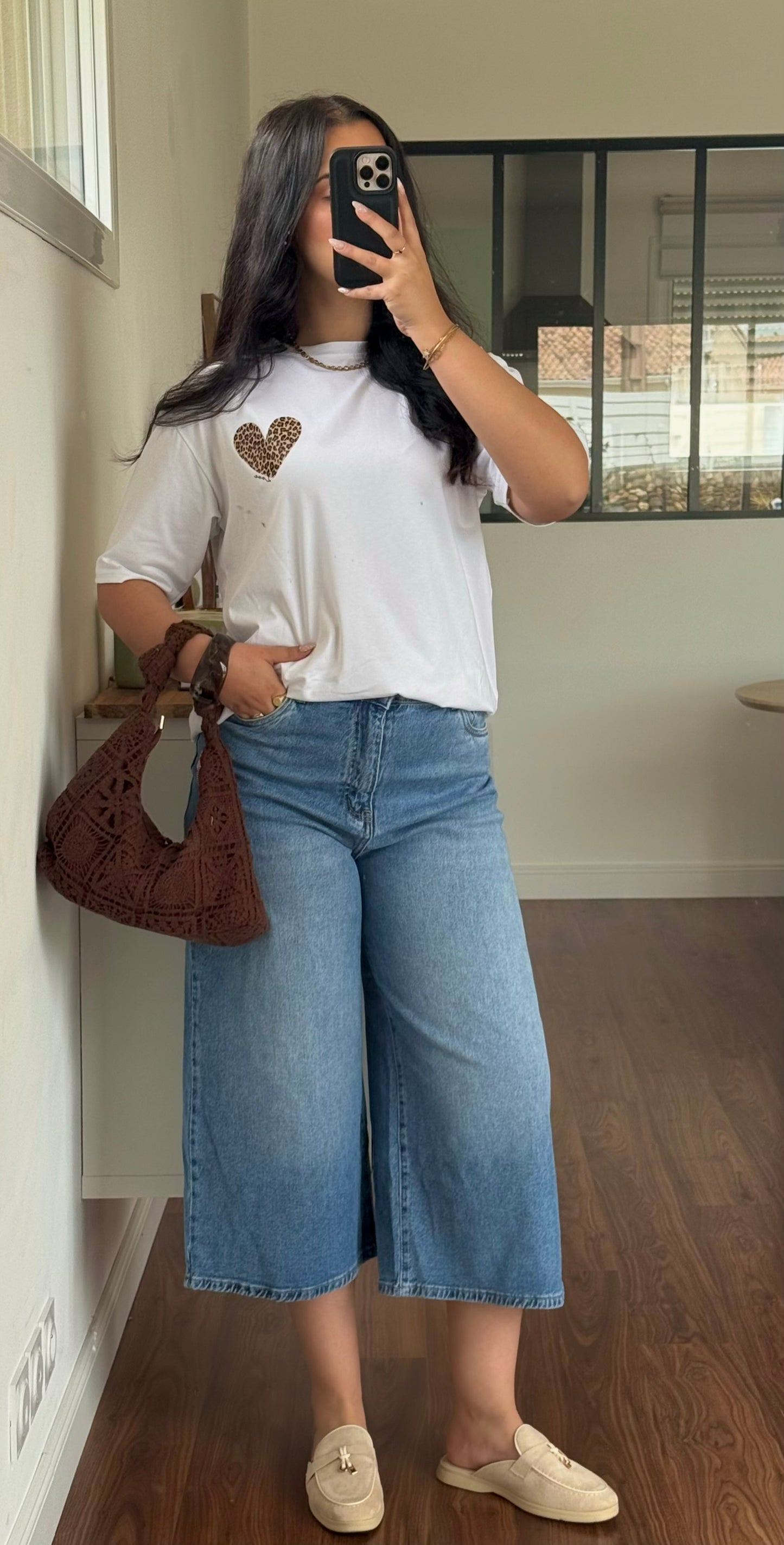Bermuda jean long