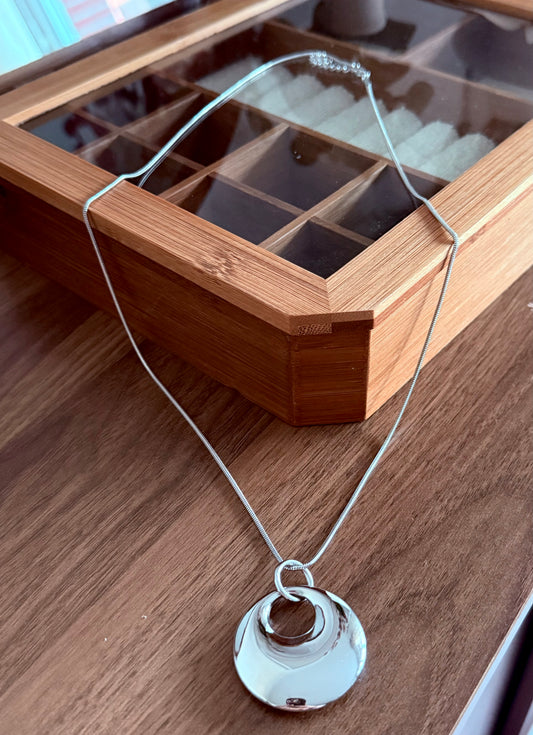 Sautoir Priya argenté