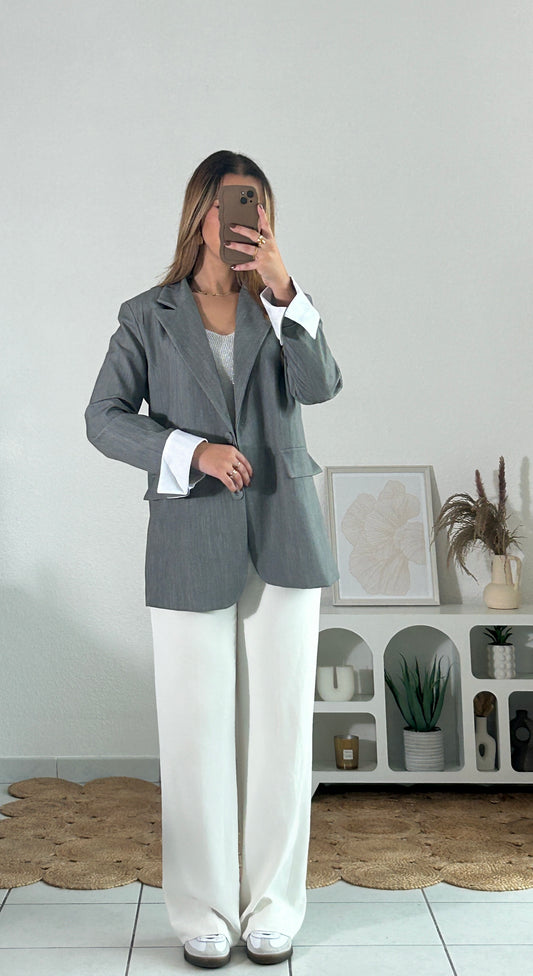 Blazer Revers gris