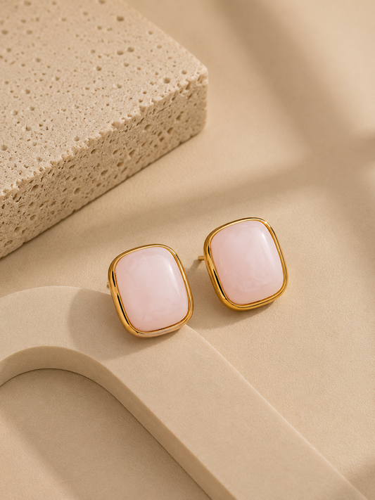 Boucles d’oreilles Ossa rose