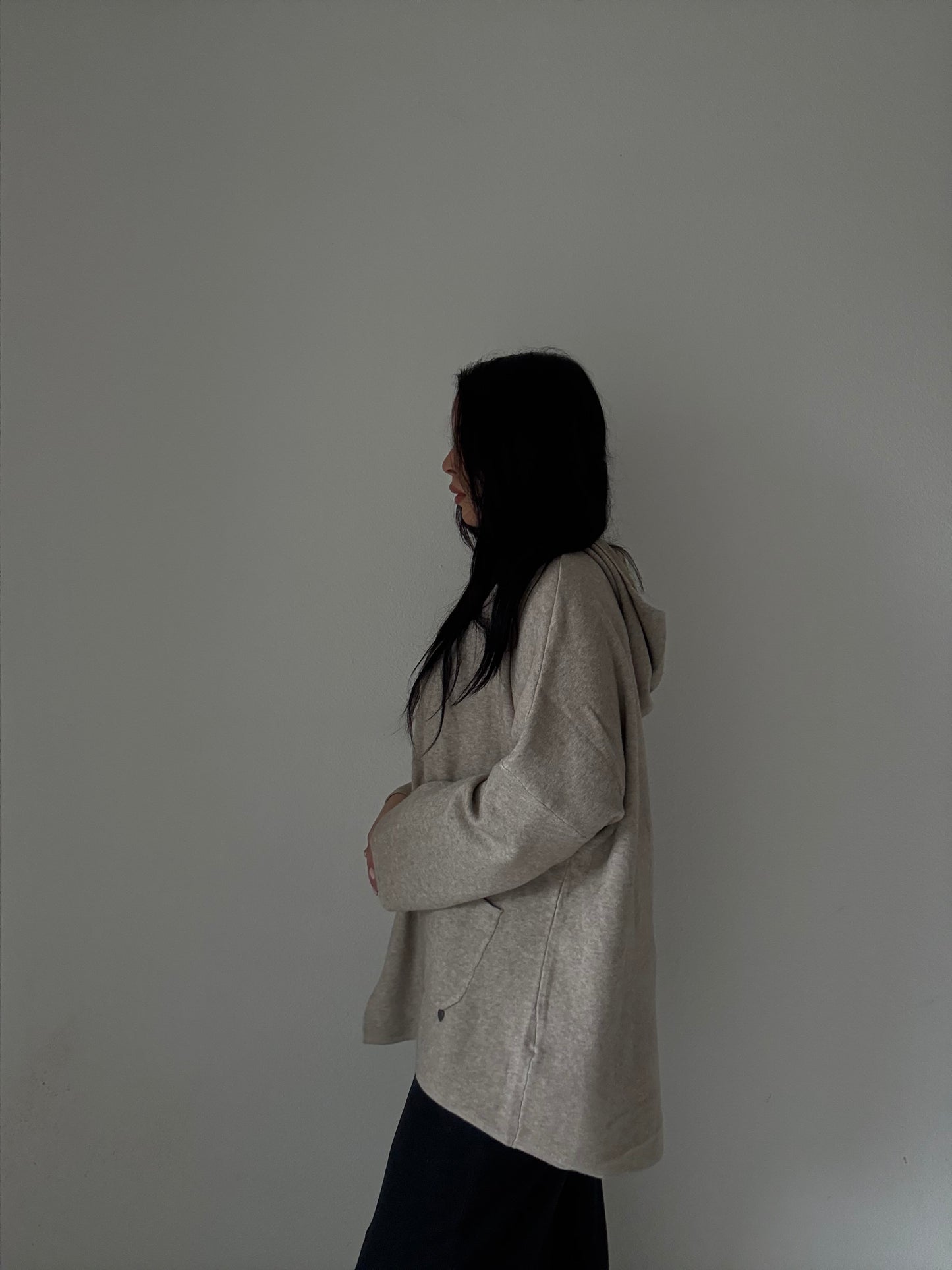 Gilet oversize taupe