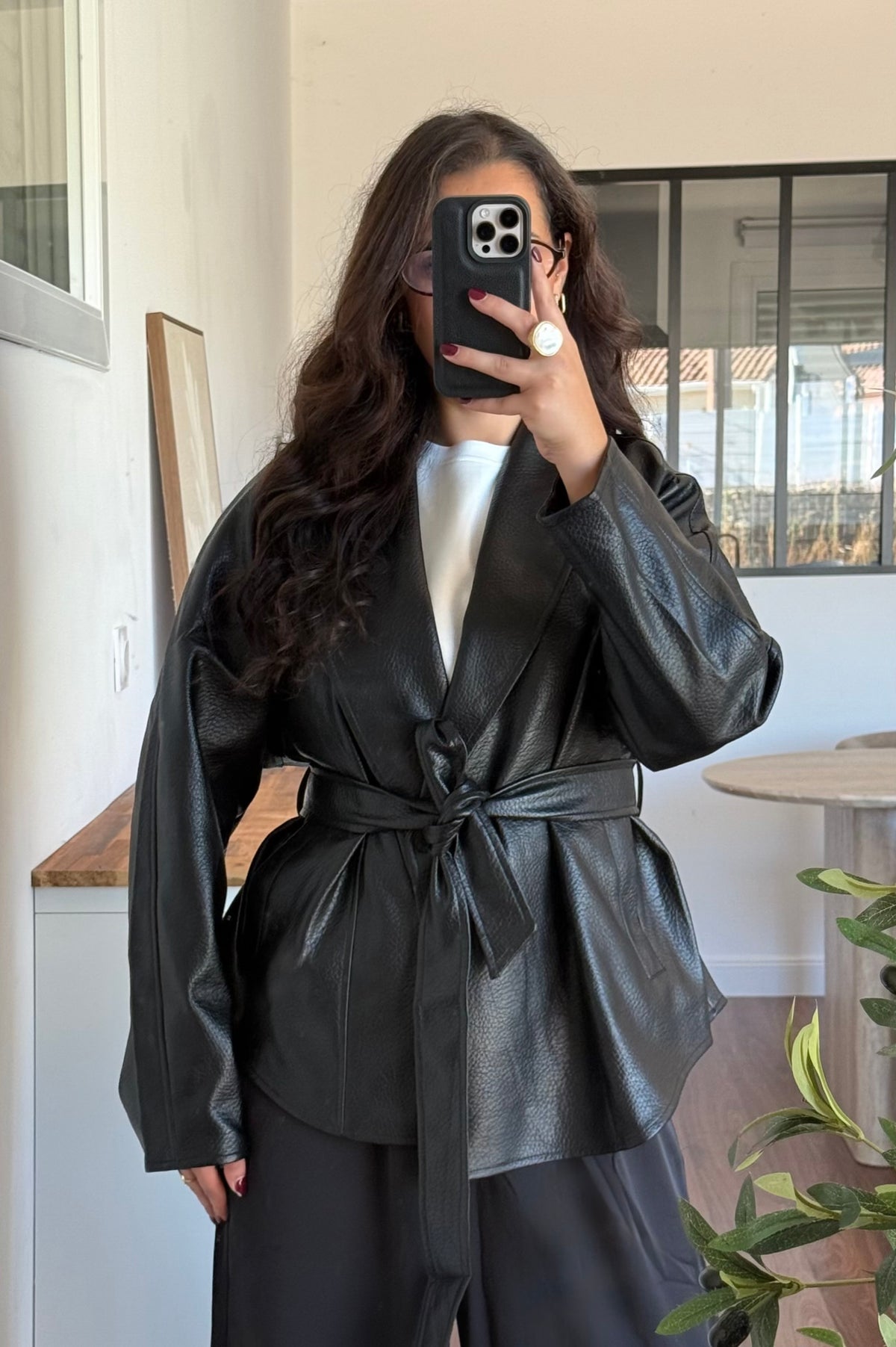 Trench Solis noir