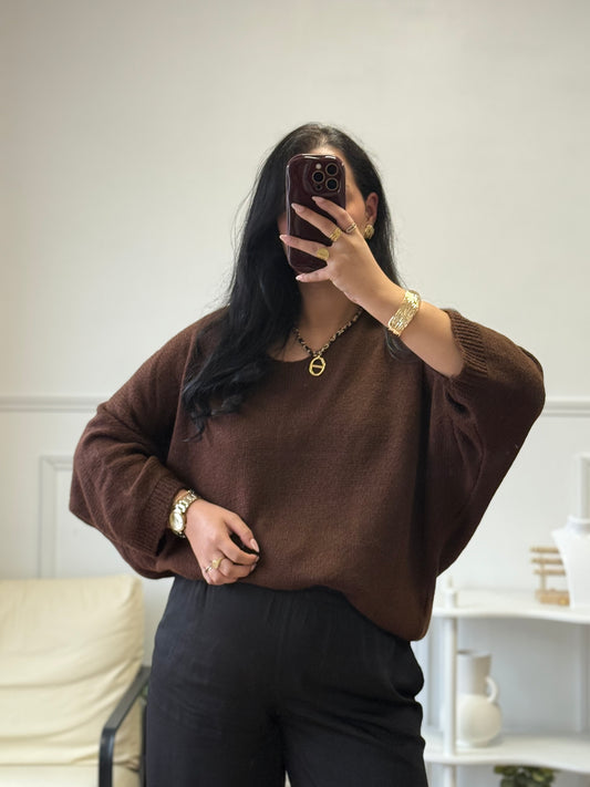 Pull Basic marron