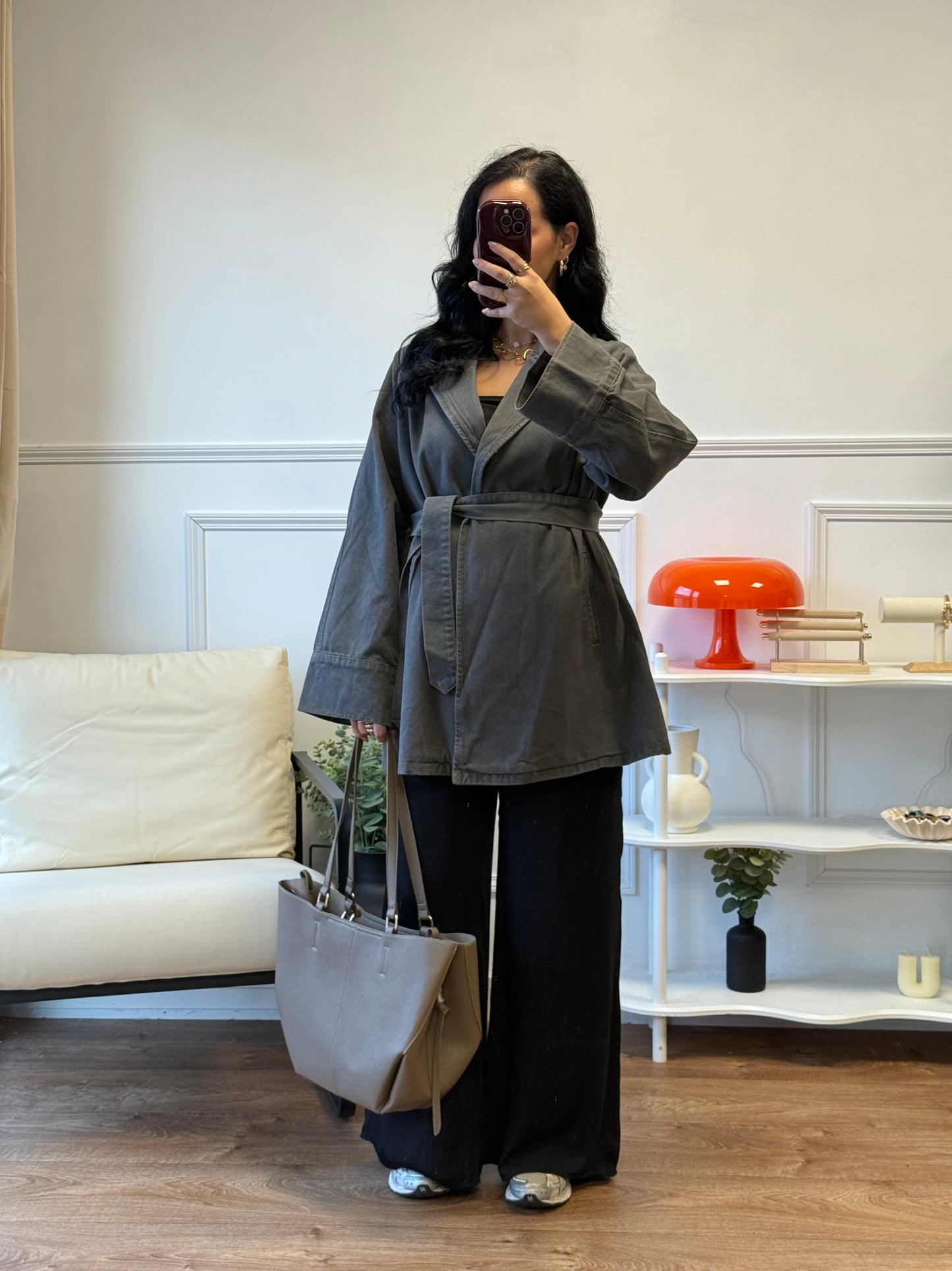 Veste Denim grise
