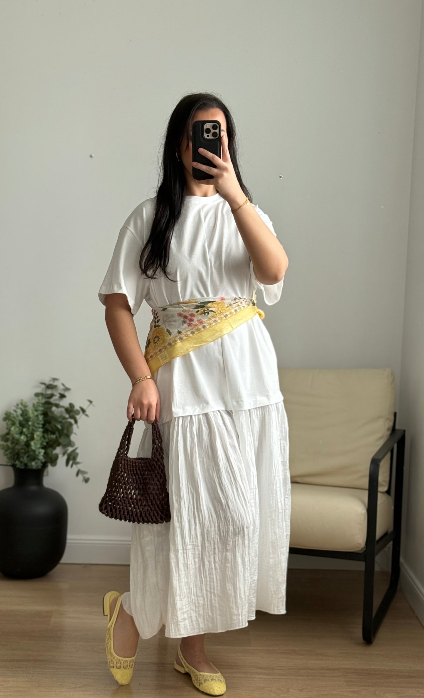Robe T-shirt blanche