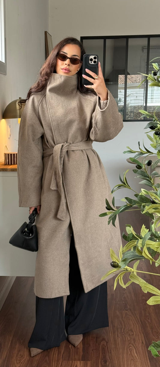 Manteau Col long (30%laine)