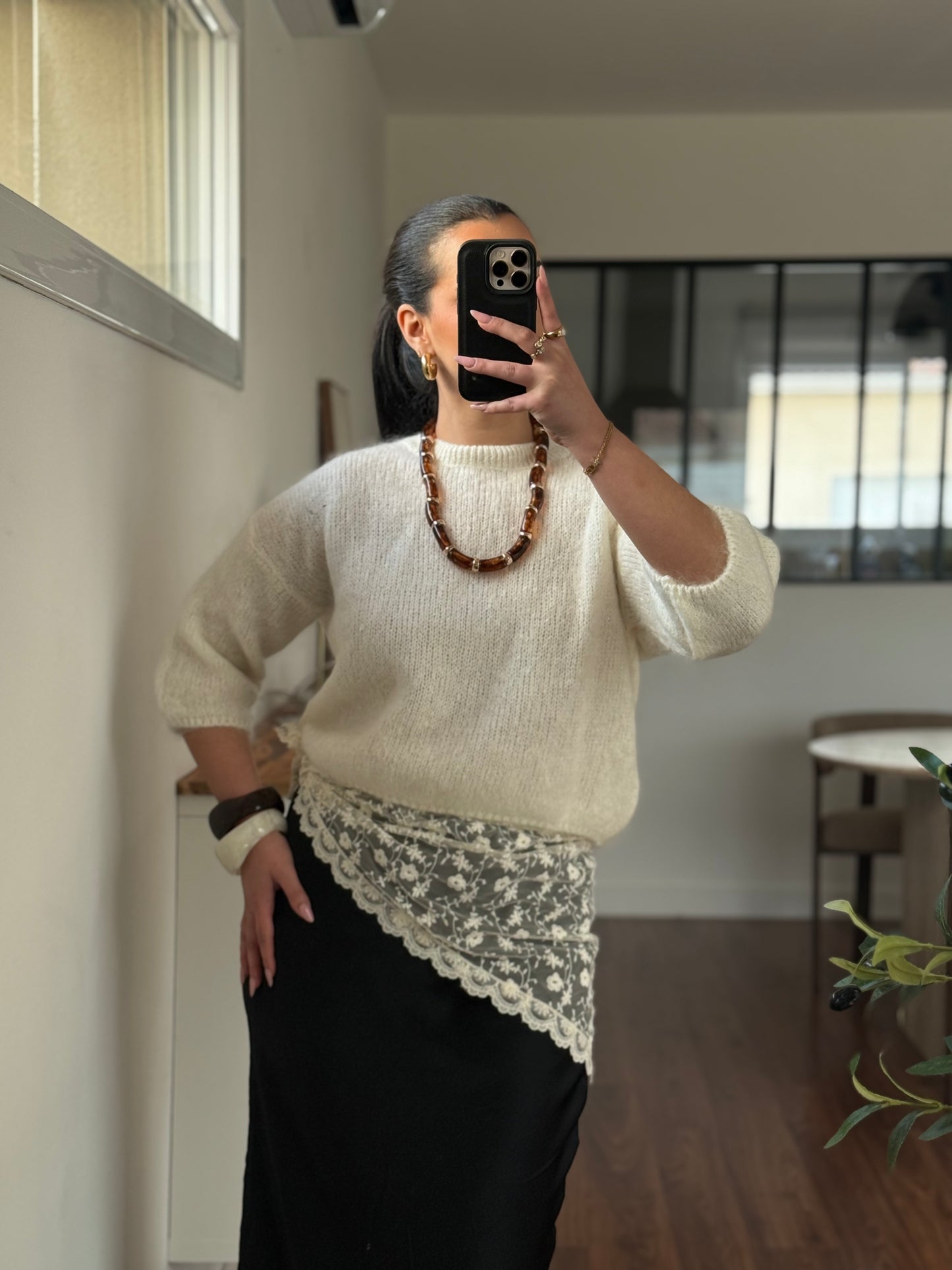 Pull Sina Blanc