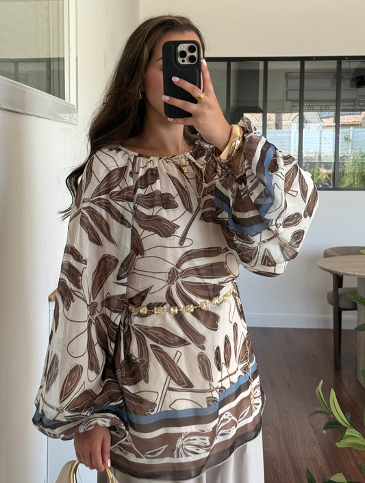 Blouse Inaya (marron)
