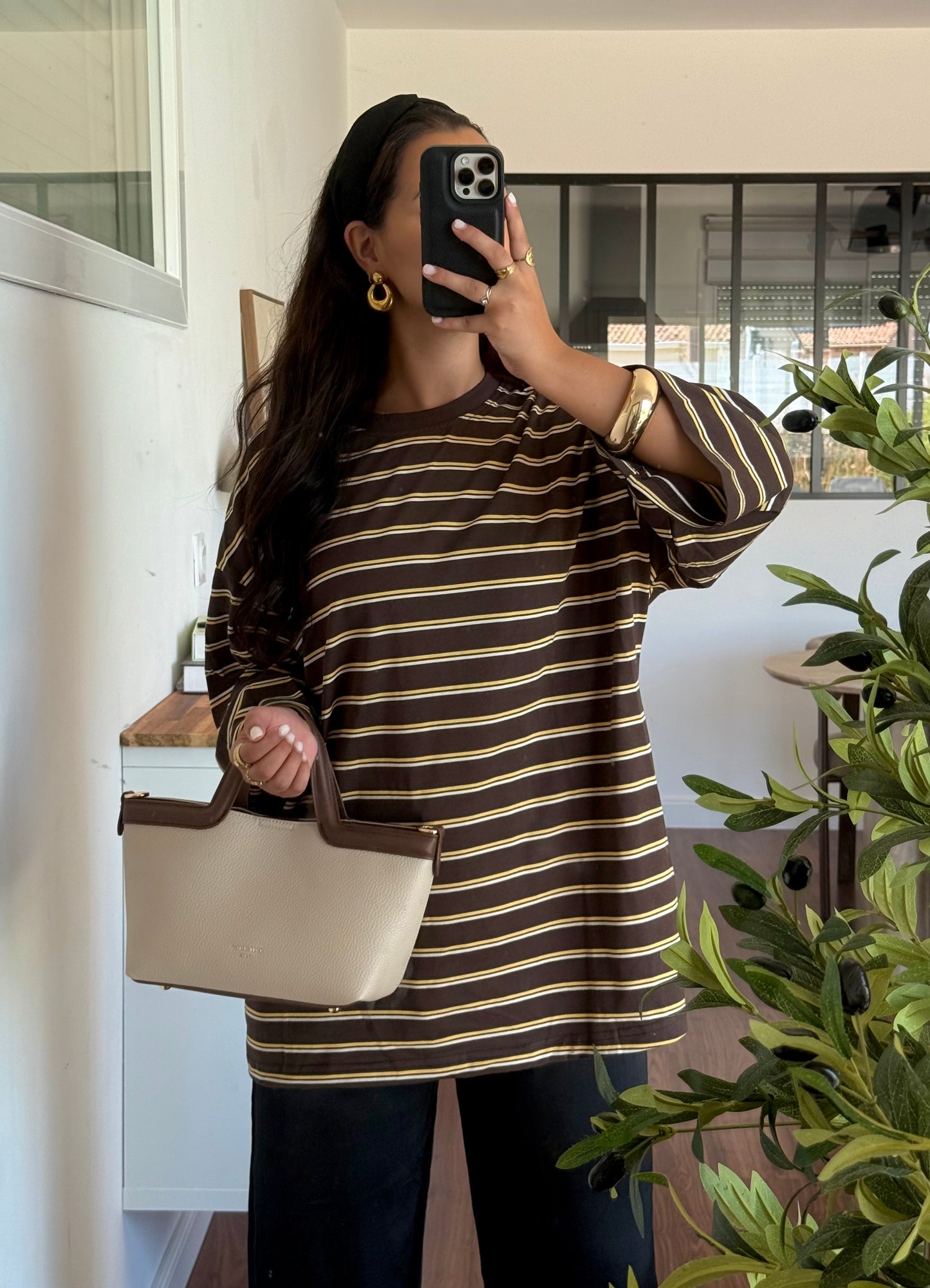 T-shirt Melissa marron