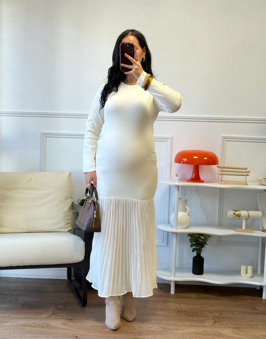 Robe Delia écru