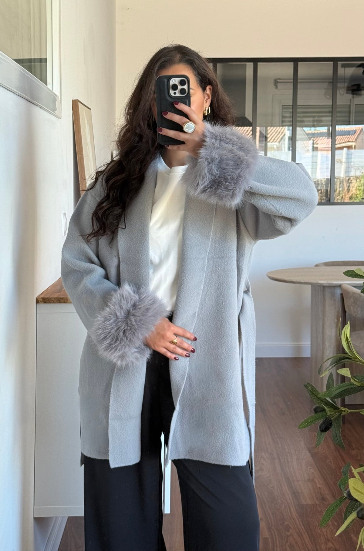 Manteau Laina gris