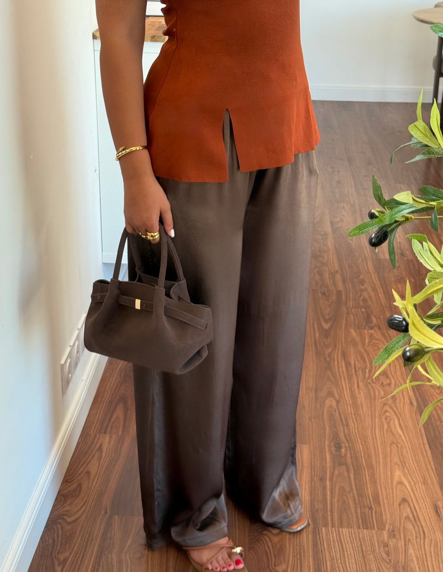 Pantalon Leanne choco
